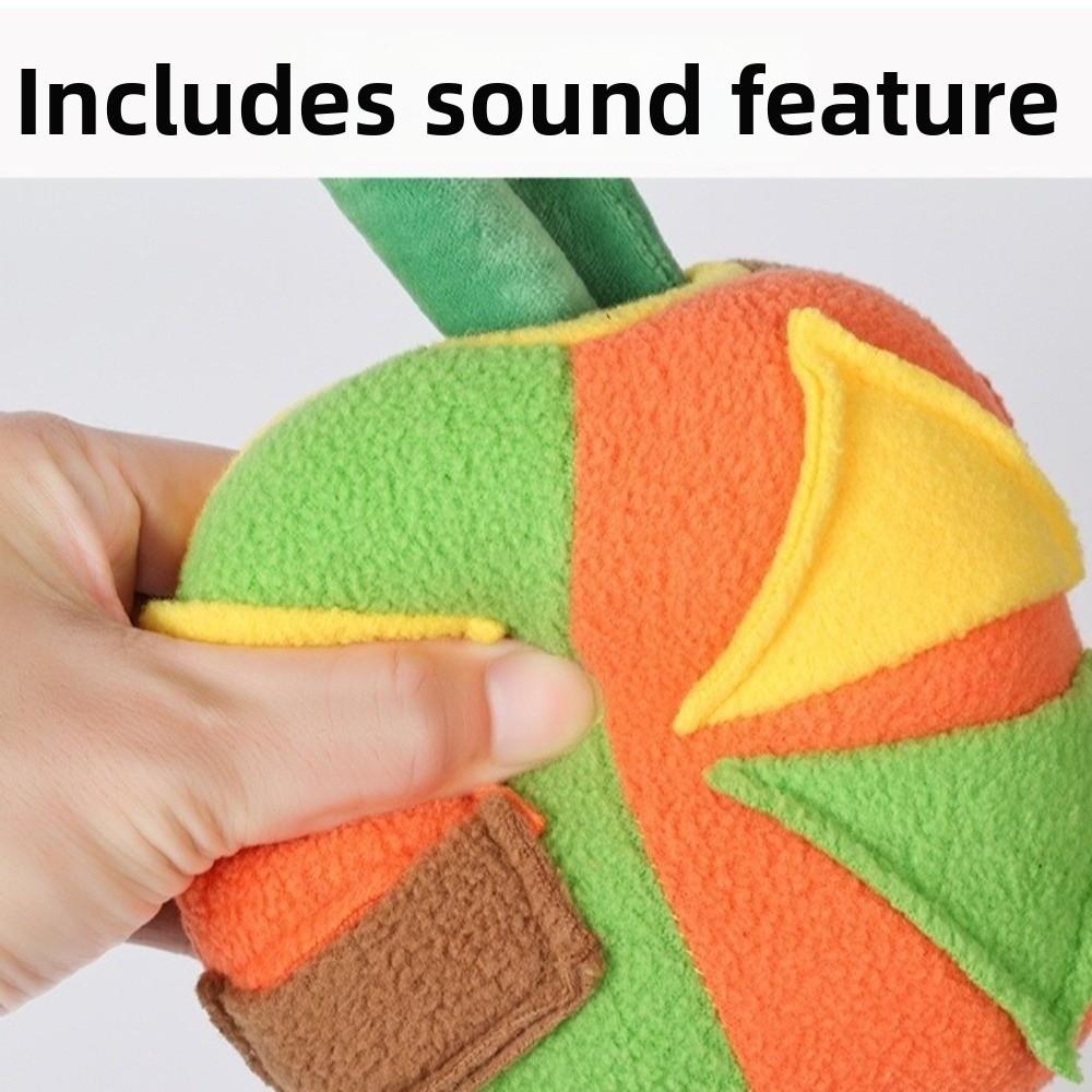 Nonstop Play Dog Snuffle Ball Flannel Hidden Treats Toy Interactive Toy Ball  Teething Cleaning
