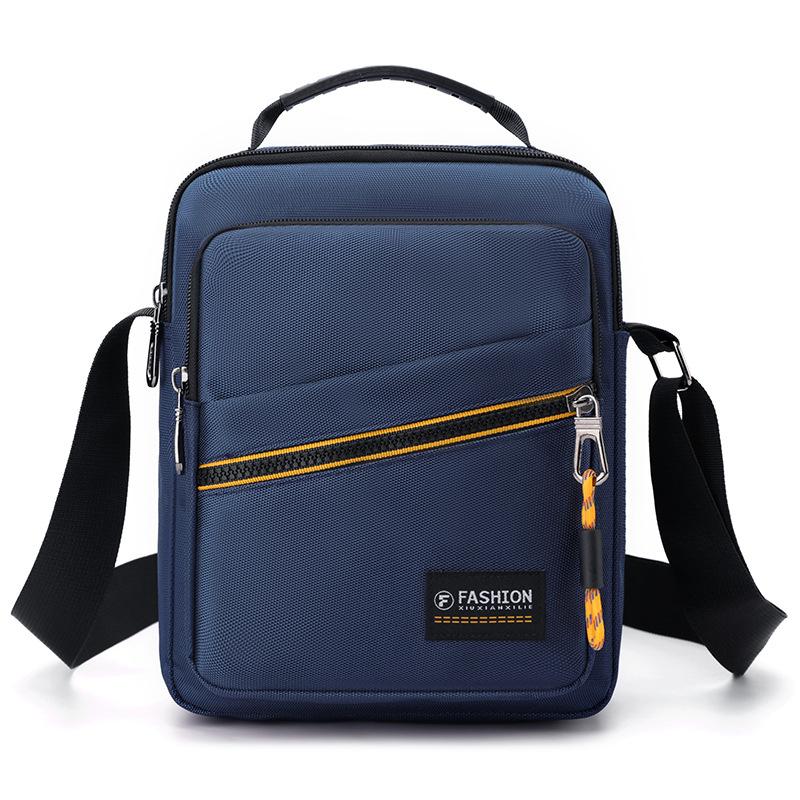 New Simple Casual Outdoor Shoulder Bag Men's Outdoor Waterproof Trend Handbag Men's Contrasting Color Messenger Bag