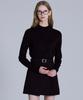 BASIC HOUSE Women'S High-Neck Long-Sleeve Sweater Black Lykt7202