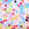 ZW10 50pcs 10mm Plating Color Flower Bright Acrylic Beads Spacer Beads Jewelry Making DIY Bracelet Exquisite Trend Wholesale