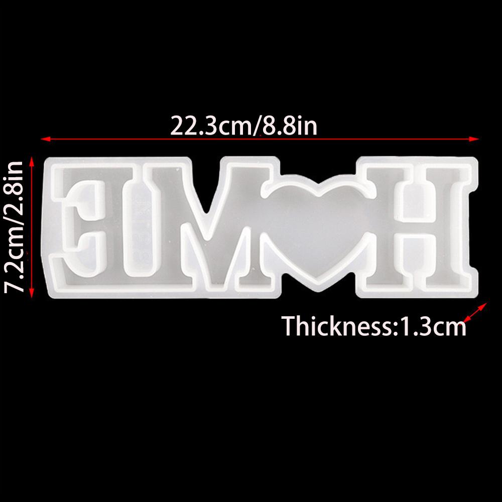 Home Love Silicone Mold Letters Epoxy Resin Mould for DIY Resin Crafts Casting Molds Home Decoration Jewelry Making Tool