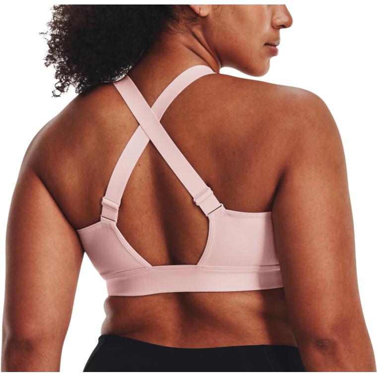 Under Armour Continuum Mid Sports Bra Medium Support Women Underwear Pink 1372559-676