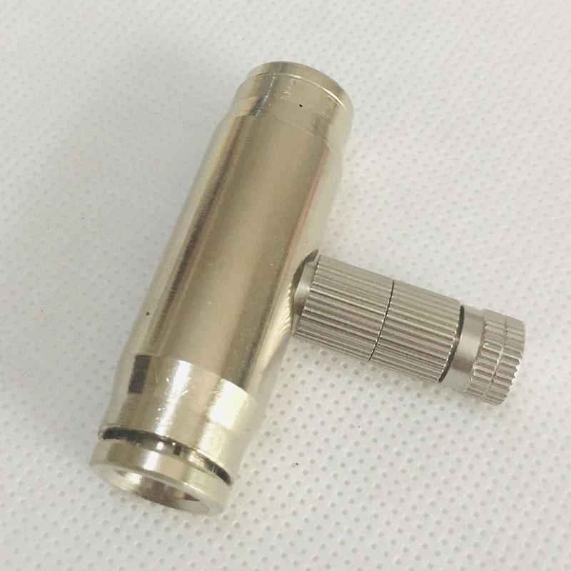 High Pressure Brass 9.52mm misting Nozzle Connector 3/8 Inch Slide Lock Connector Tee Elbow Straight Connector Spray Acce