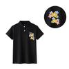 LiNing Customizable Cute Floral Casual Versatile Fashion Trendy Printed Solid Color Breathable Relaxed Short Sleeve Polo Shirt APLT137-1(TEAM702-A14)