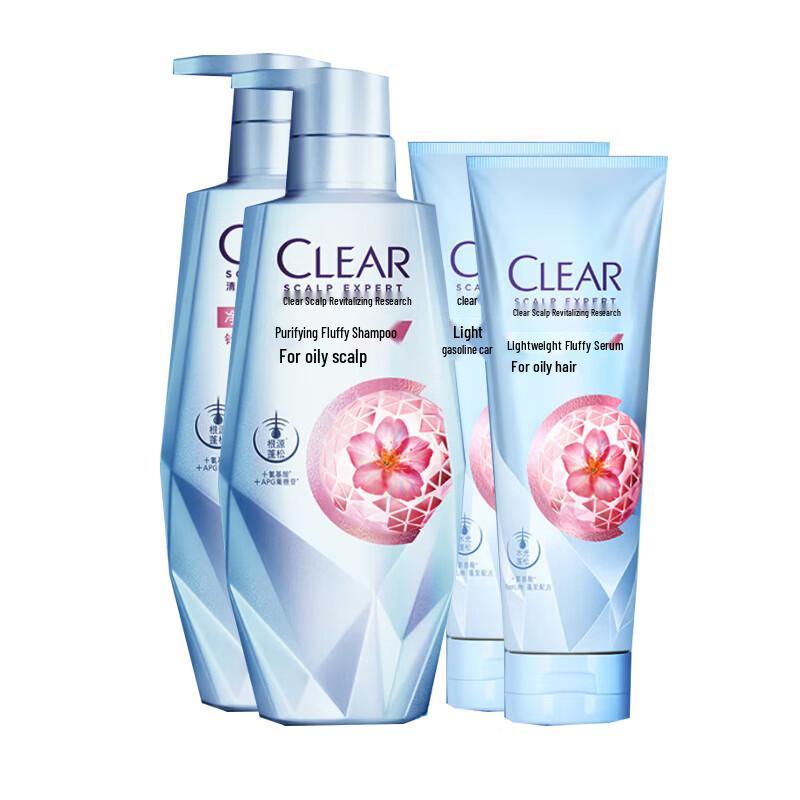 CLEAR Purifying & Volumizing Scalp Care Shampoo & Conditioner Set