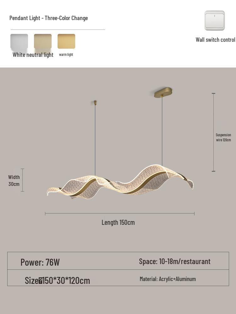 Nordic Starry Sky Wave Chandelier - Modern Designer Lighting for Restaurants, Hotels, Bars, and Tea Rooms