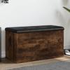 VidaXL Storage Bench, Storage Chest with Cushion, Organizer for Clothes Toys Hallway Living Room, Modern, Oak 835051