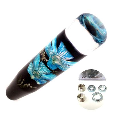 Autoland Underwater Flower Shift Knob, Blue, Real Orchids, Fresh Flower Works, 7.9 Inches (200