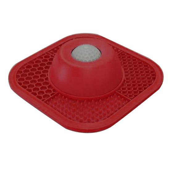 

Slow Feeder Dog Bowl for Liquid Treat, Dog Bowl with Licking Ball, Dog Lick Bowl for Safe Eating, Bone Broth, Yogurt, Wet Dog Food красный