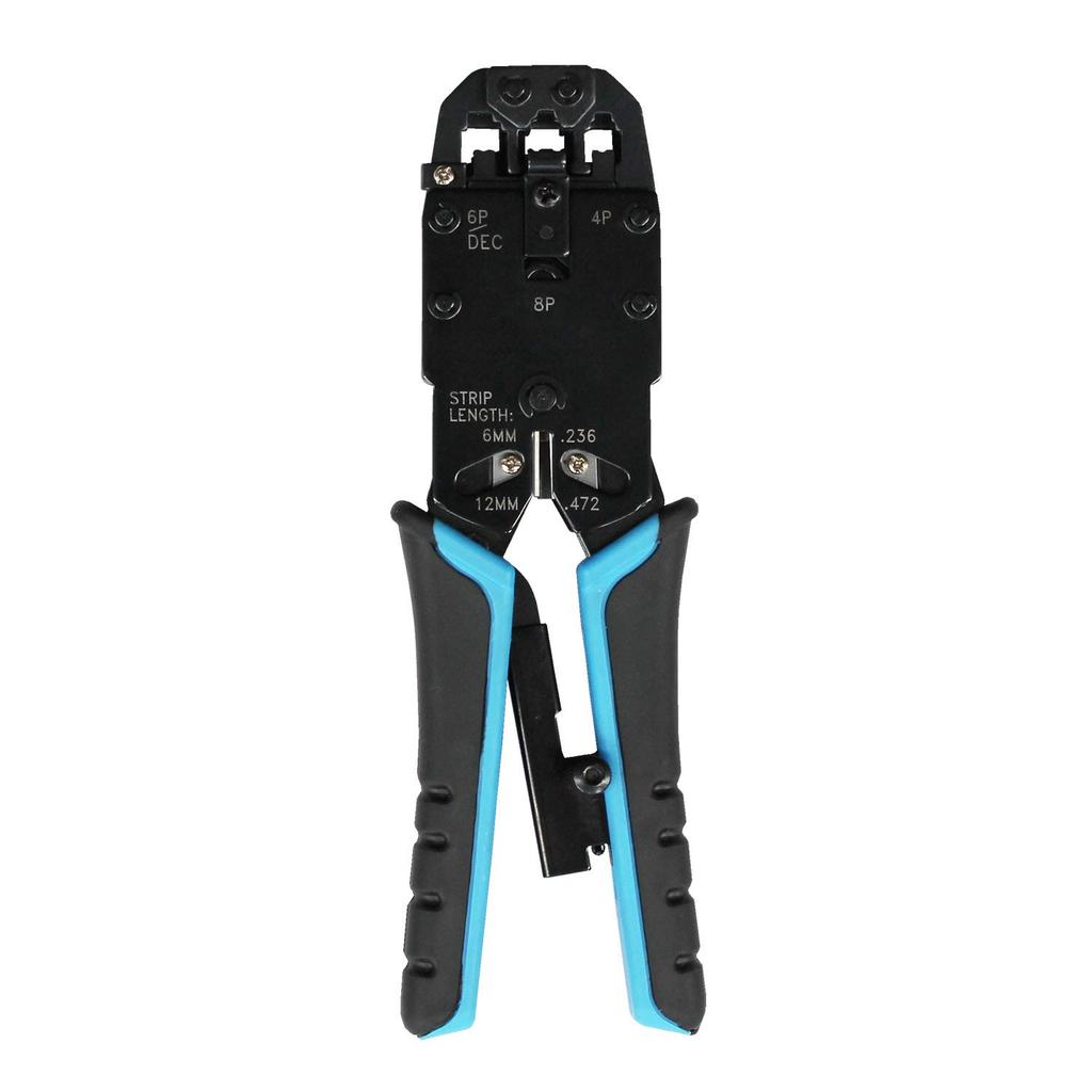 LAN Cable Modular Plug Crimping Tool Crimping Pliers RJ45 RJ11 RJ12 4P4C 6P6C 8P8C with Ratchet TARO'S 4-Pole 4-Core 6-Pole 4-Core 8-Pole 8-Core