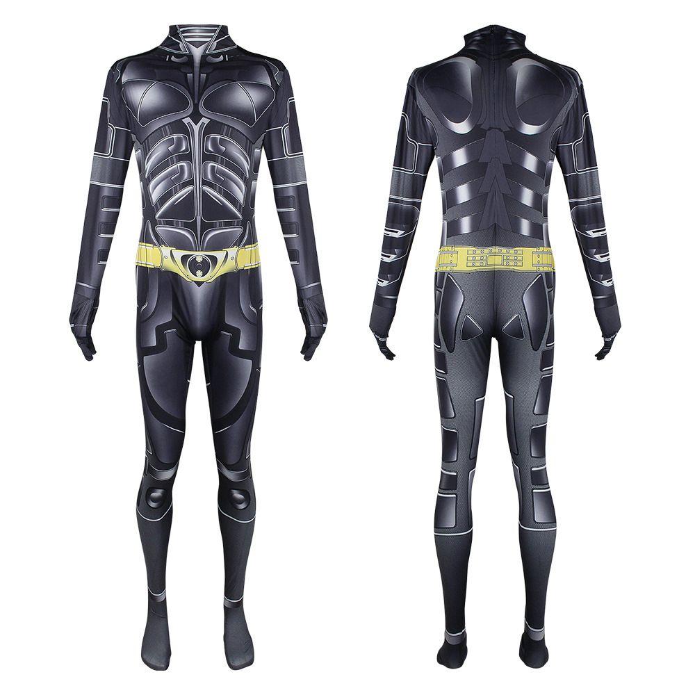 Il Cavaliere Oscuro Batman Bruce Wayne Tuta con Mantello Costume di Halloween