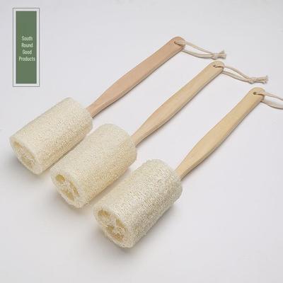 Natürlicher Luffa Rückenwäscher mit langem Griff - Handgehaltene Massage-Badebürste Zubehör