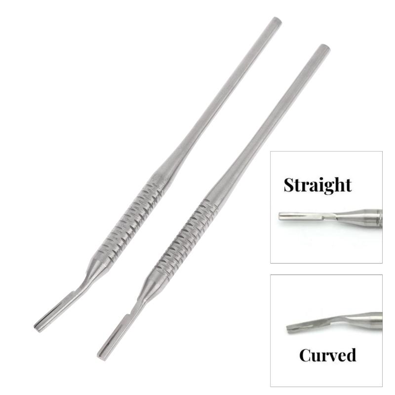 1/2 Stück Premium Edelstahl Dental-Skalpellgriff für Klinge Nr. 3 - Professionelles Oralchirurgie-Instrument für Zahnärzte