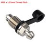 Universal CNC M10x18 Pitch 1.0/1.25mm Motorcycle Brake Calipers Bleed Screw Nipple Oil Hose Oil Drain Nozzle Bolt With Dust Cap