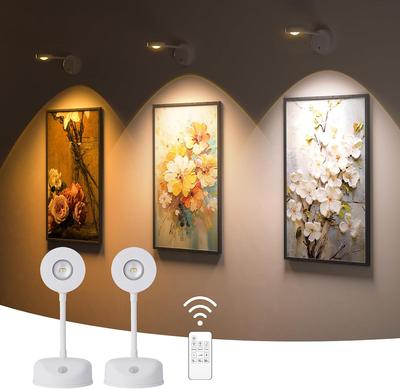 Luz noturna com sensor de movimento LED, luz noturna recarregável por USB, lâmpada de parede para iluminação de pinturas, fotos, murais, sala de estar, quarto, cozinha