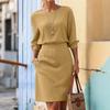 ZANZEA Women 3/4 Sleeve Blouse and Shorts Skirt Casual Two Piece Suit Sets