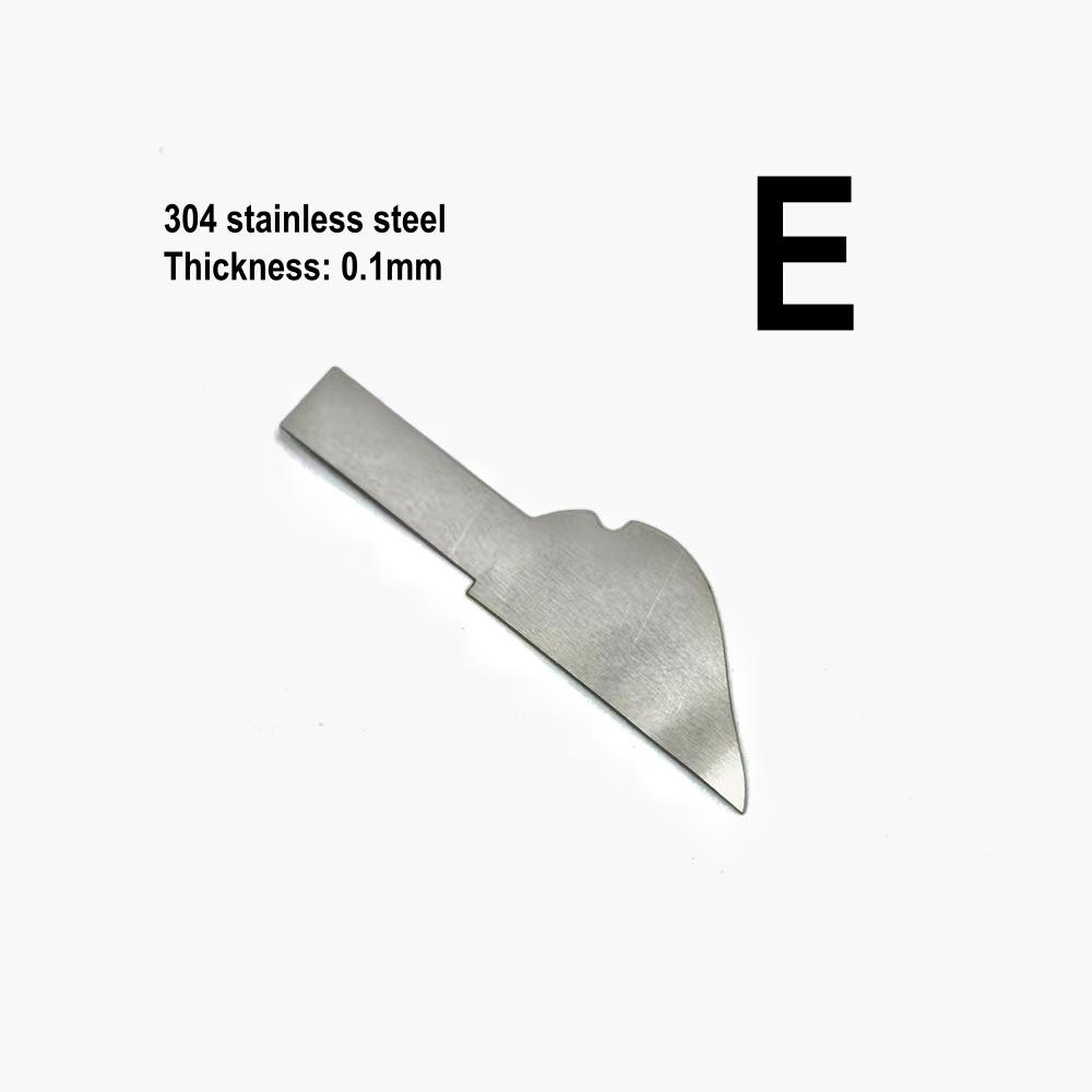 Dental Stainless Steel Porcelain Scalpel Back-cutting Knife Pocket Knife Non-slip Cutter Engraving Craft Knives 0.1mm Thickness