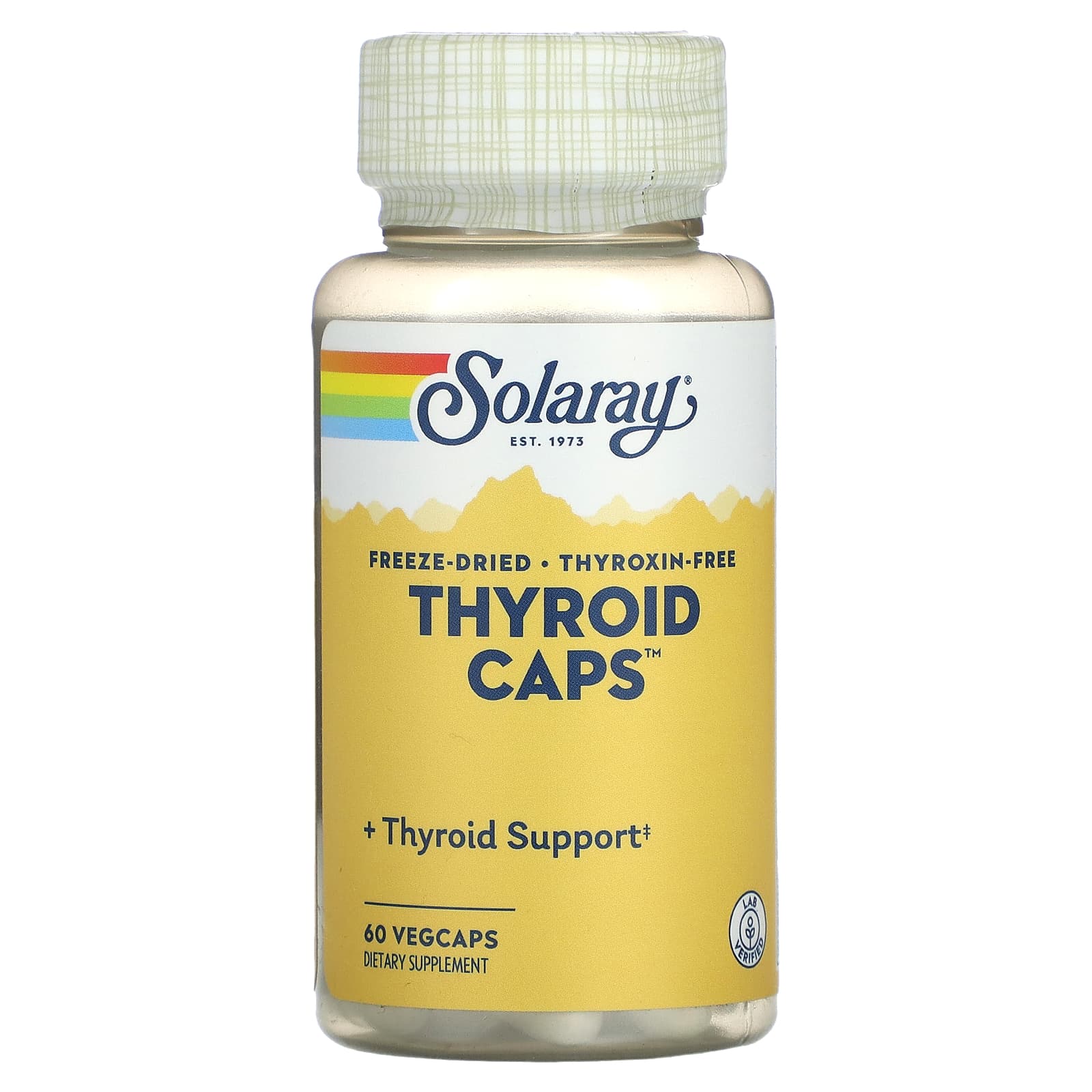 

Solaray, Freeze-Dried Thyroid Caps, 60 Tablets