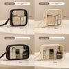 Portable Travel Toiletry Bag With Transparent Pvc Material And Large Capacity For Cosmetic Storage