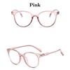Round Shape Transparent Lens Glasses UV400 Protection Sunglasses Candy Sweet Glasses Transparent Latest Summer Classic Style Mirrored Lens Stylish