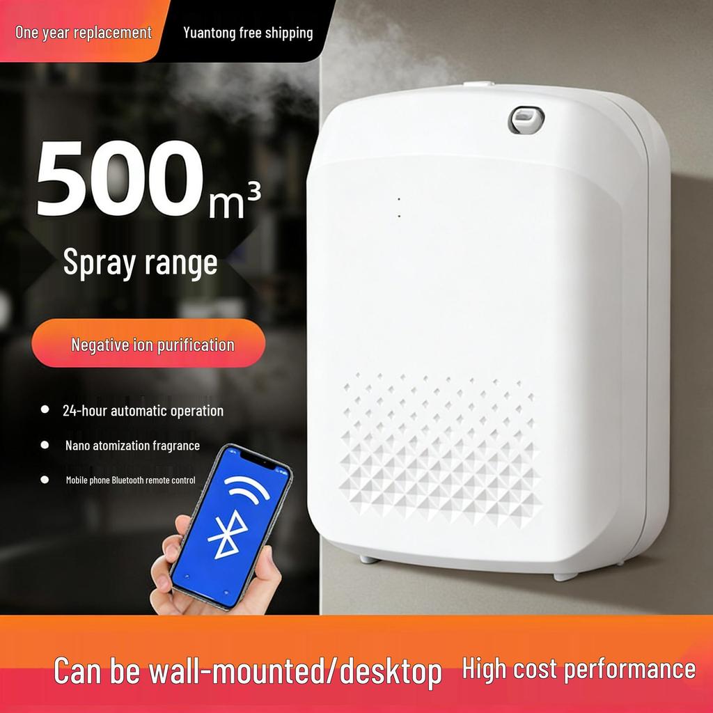 Wall-Mounted Bluetooth Aroma Diffuser with Smart Control and Automatic Spray