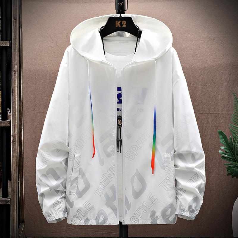 1011 high-end fashion casual sunscreen jacket men's summer light and loose breathable versatile outdoor skin clothing