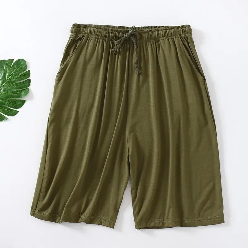 Plus Size 7XL 8XL Casual Sleep Shorts for Men Casual Modal Men's Pajamas Shorts Summer Soft Five Points Beach Shorts Male
