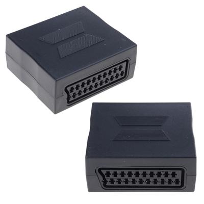 21p Stecker SCART Kupplung Buchse zu Buchse Verbinder Buchsen Verbinder Adapter für nahtlose Geräteverbindung