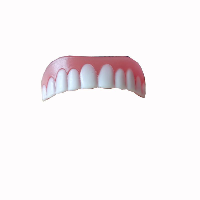 Easy Use Disposable Smiling False Teeth with Filling Glue Upper Lower Veneers for Photo Shooting Dating