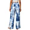 Women's Elastic Waist Casual Straight Leg Pants with Pockets for Everyday Wear