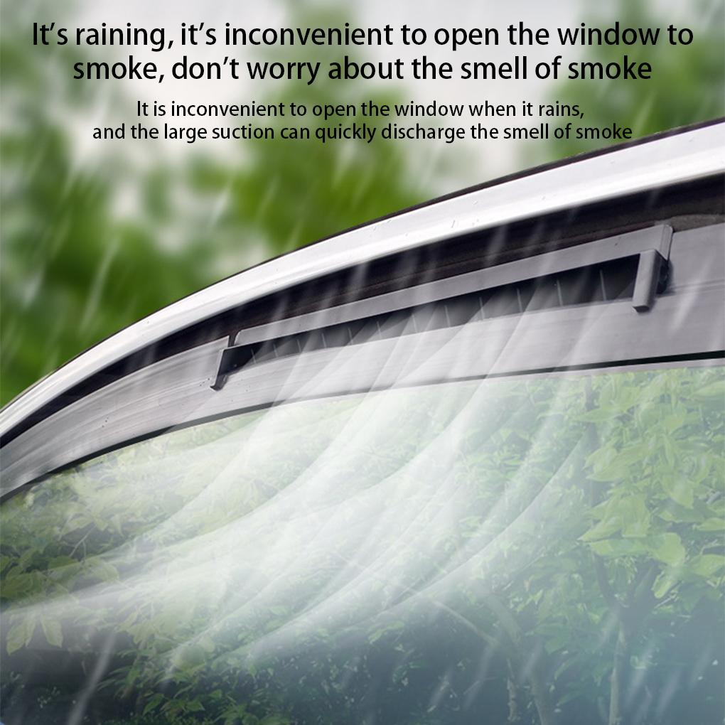 Car Cooling Fan 3 Heads 2 Speeds Suction Interior Cooler Air Circulation Portable Deodorization Ventilator  White