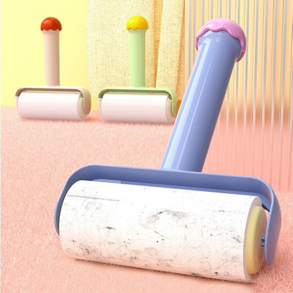 Tearable Roll Paper Hair Removal Roller Portable Design Cleaning Brush  Clothes Cleaning