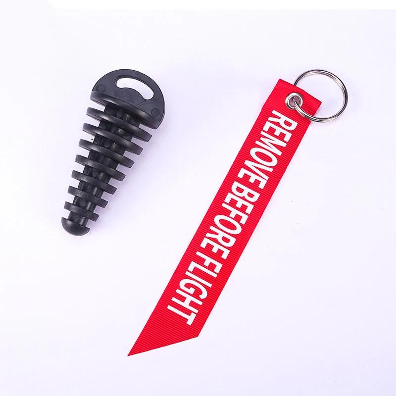 Motorcycle Exhaust Pipe Plug Silencer Motobike Motocross Tailpipe Rubber Air Bleeder Plug Muffler Wash Plugs Pipe Protector