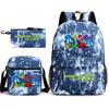 Geometry sprint game backpack geometry dash heat transfer backpack elementary school bag leisure bag