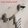 Aluminum Suction Cup Towel Rack Bathroom Folding Towel Bar For Home Spa Use