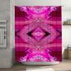 Pink Flower Shower Curtain Modern Style Floral Print Bathroom Decor Waterproof Fabric Decorative Rain Shower Panel Xsmall Size (