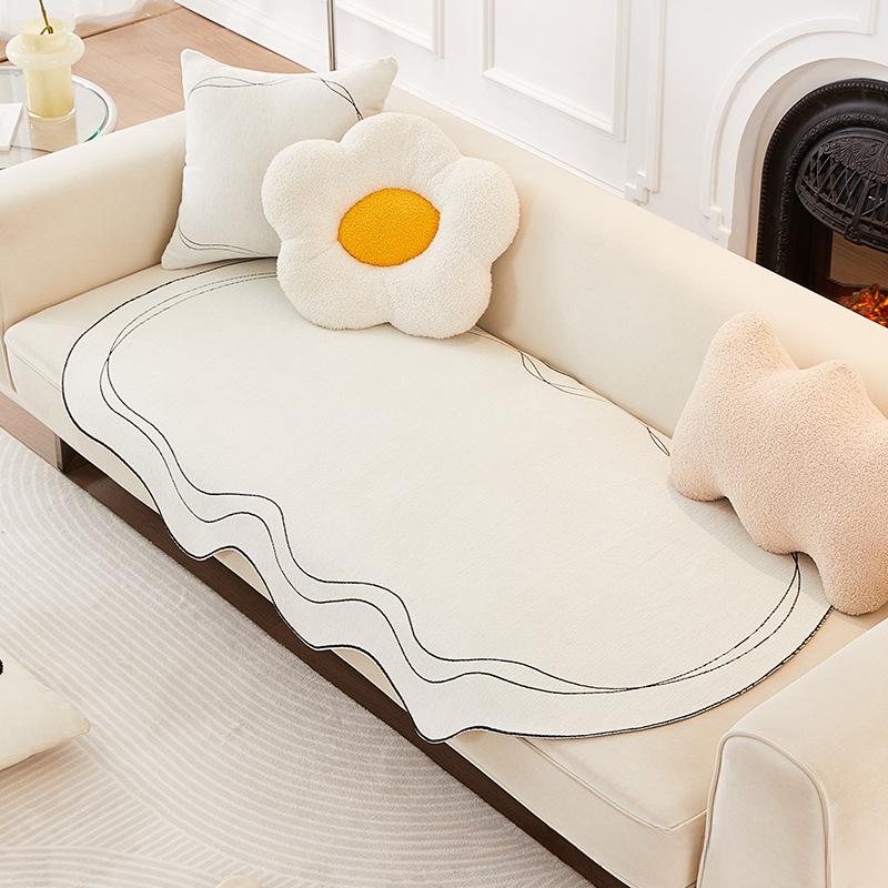 

Диванная подушка специальной формы Four Seasons Universal Irregular Straight Row Tofu Block Диванная подушка Нескользящий Чехол для дивана Полотенце 90*90