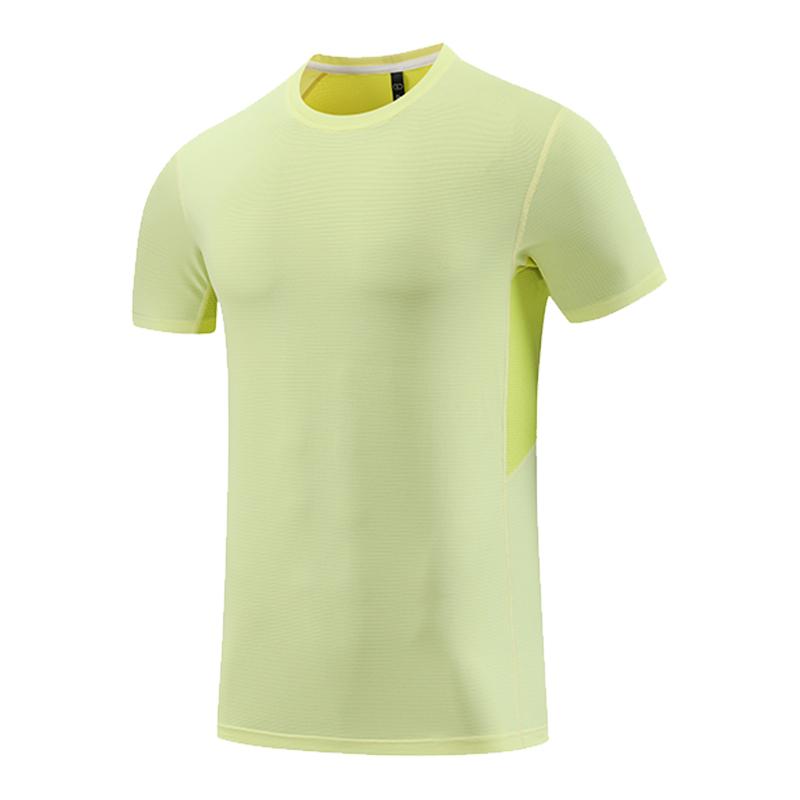 Mens Short Sleeve Running T-shirt Gym Jogging Sports Tops Male Fitness Sweatshirts High Quality Breathable Muscle Fit Sport Tees