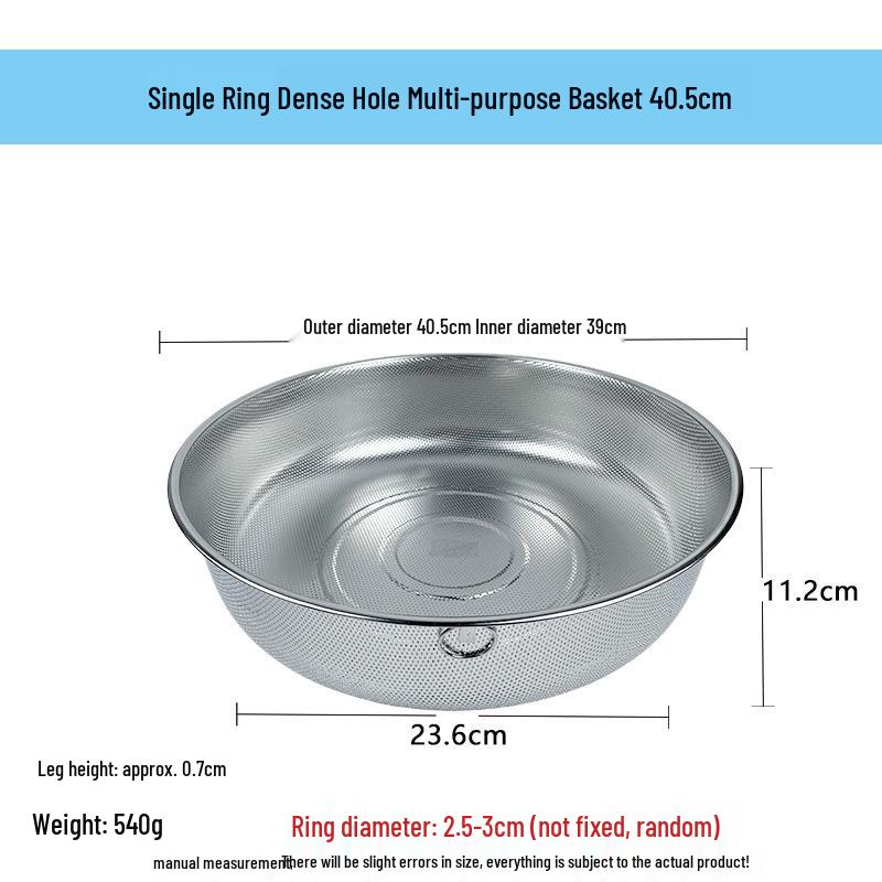 Stainless Steel Fine Mesh Multi-Purpose Colander and Strainer Basket