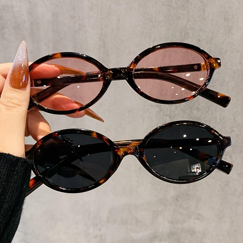 2pcs New Fashionable Women's Ultra Light PC Eyeframe Trendy Eyeframe Oval