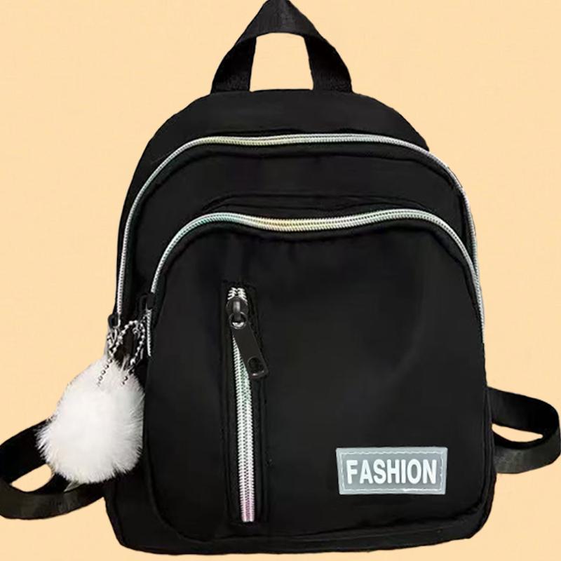 

Men s and Women s Dual-Shoulder Backpack - Trendy, Versatile, Solid Color, Casual Backpack for Travel Use