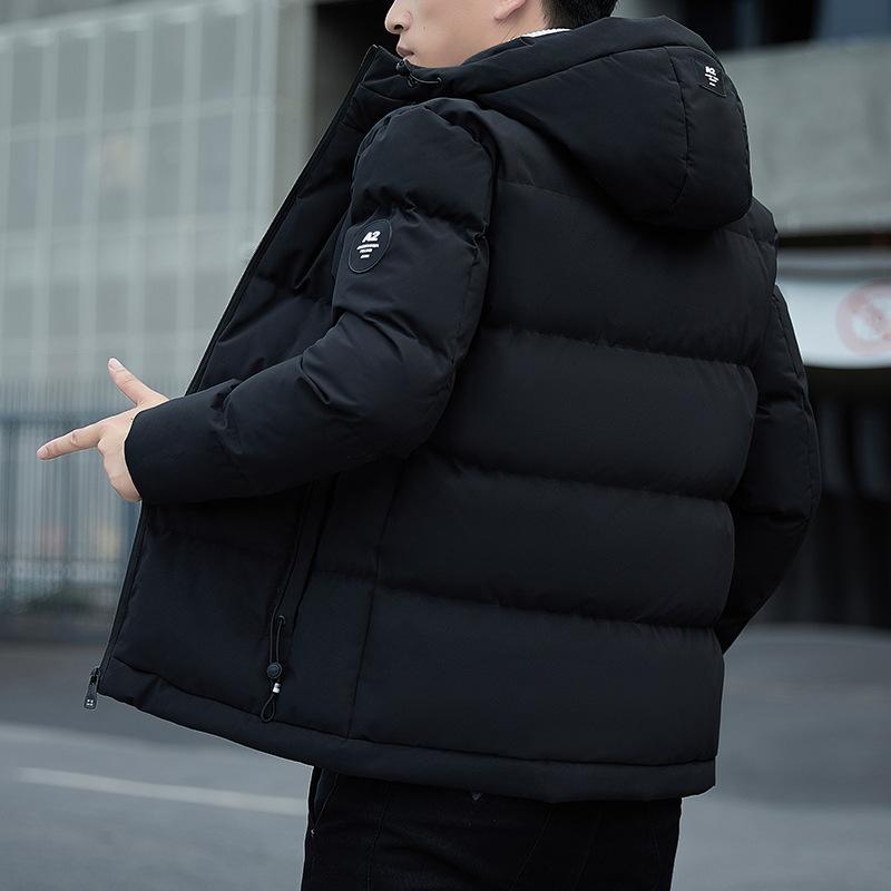 Men's coat autumn and winter new men's cotton-padded clothes flow short cotton-padded jacket thickened velvet cotton-padded clothes men's