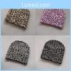 Leopard Pattern Knit Beanie Hat Fashion Warmth Cap For Casual Street Style