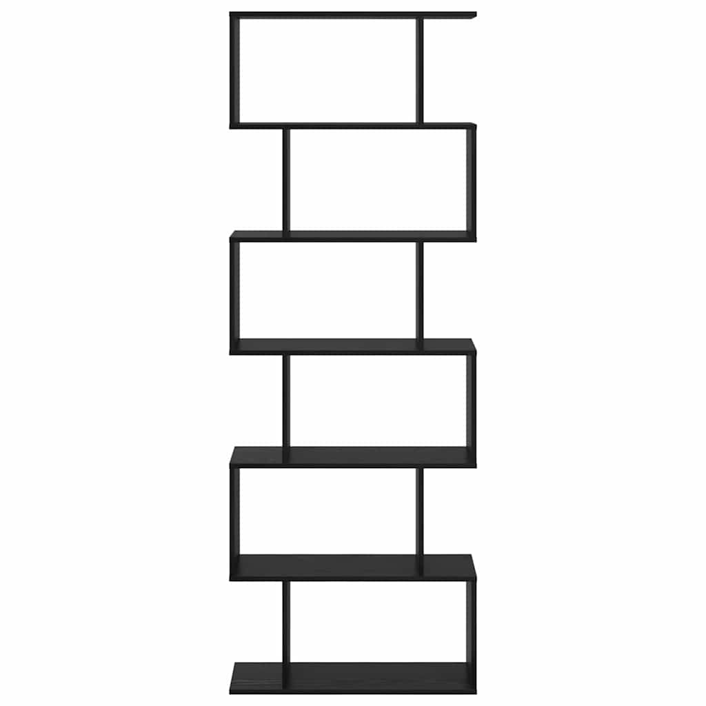 Bookshelf Black Oak Look 70 x 24 x 193.5 cm