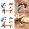 Delightful Kissing Couple Dolls For Handicraft Micro Garden Ornamentation
