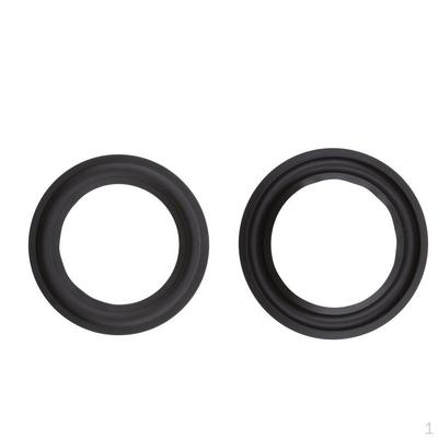 2Pcs Audio Speaker Part Washer Rings Replacement Repair Kit Black