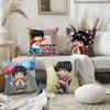 K-Kotaro Lives Alone Pillow Case Home Dorm Chair Back Short Plush Double-Sided Printing Office Nap Time Cushion Cover