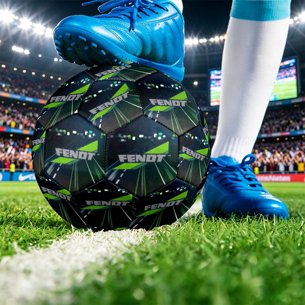 Fendt Print Standard Size 5 Soccer Ball Durable Shock?Absorbing Ball For Training Match Outdoor Play