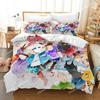 High Quality 3D Printed Undertale Game Frisk Sans Papyrus Pattern Duvet Cover with Pillow Cover Bedding Set for Bedroom Decor