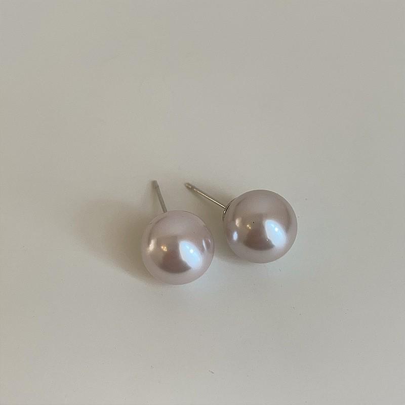 

Сережки з перлами в корейському стилі: Елегантне срібло 925 проби, Високоякісне, Універсальне, Просте, Модне Дизайнерське для Жінок.